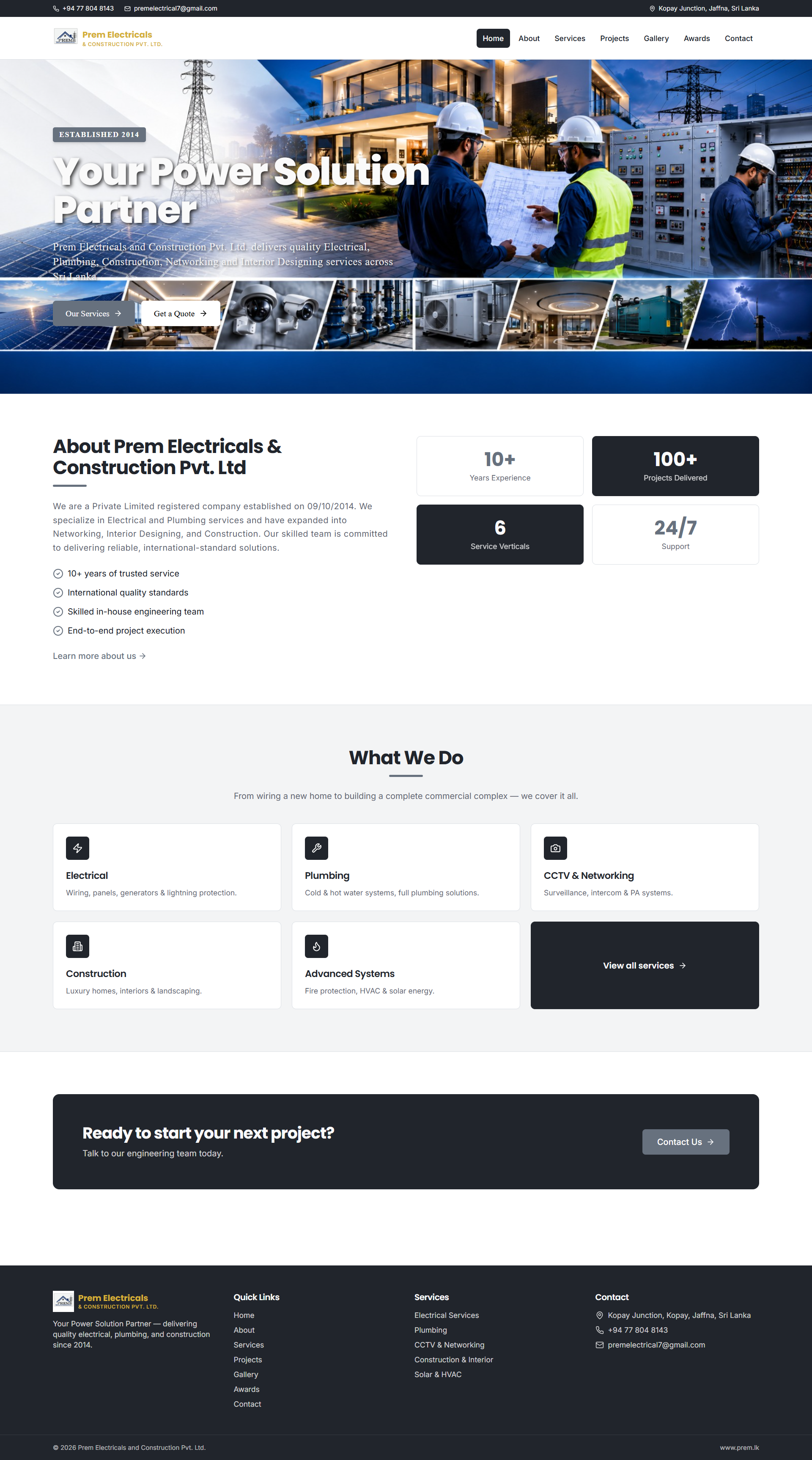 Construction Company Websites